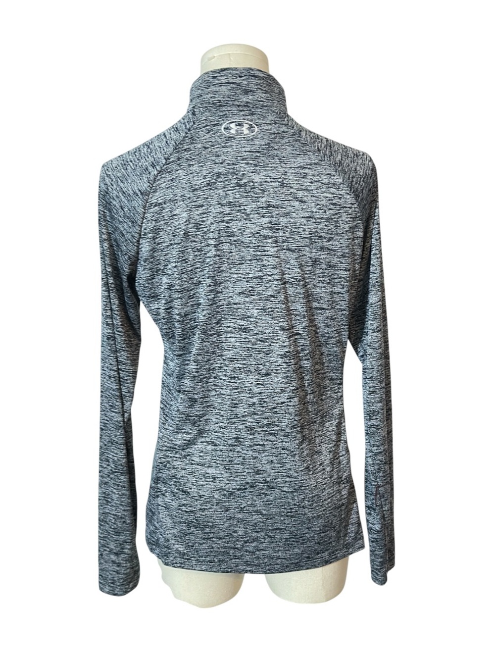 Under Armour Women's Tech Twist 1/2 Zip Pullover | Charcoal Heather Gray Size M - Picture 2 of 9